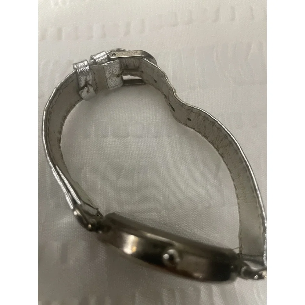 Vtg Ronica Watch Women Tone Floating Crystals Silver Bling *Don't Work*